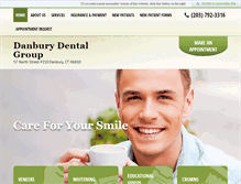 Tablet Screenshot of danburydentalgroup.com